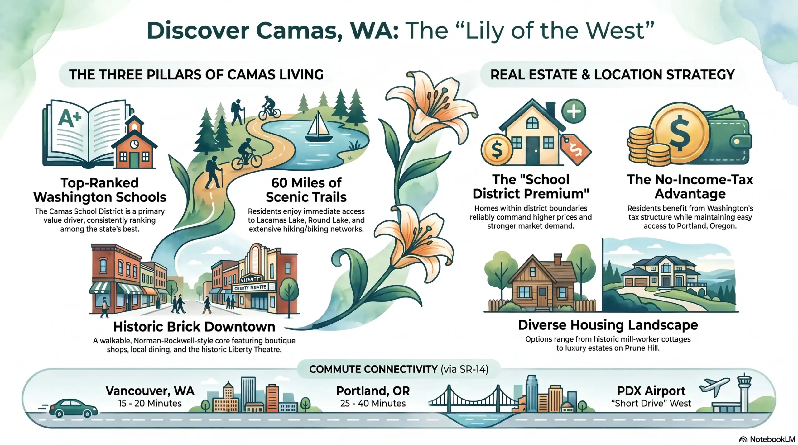 Camas Washington Community Highlights